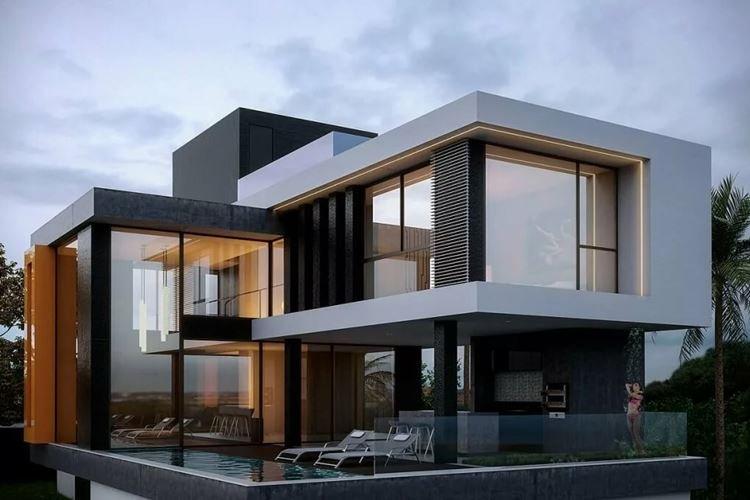 Дома в стиле хай-тек - проекты и фото