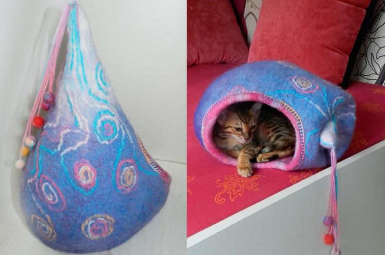 Домик для кошки своими руками - фото и идеи