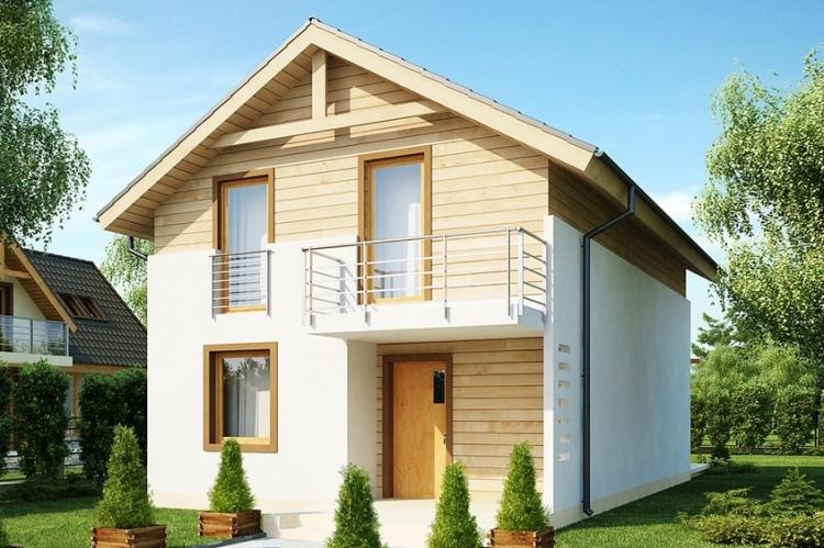 Двухэтажные дома с балконом - проекты и фото