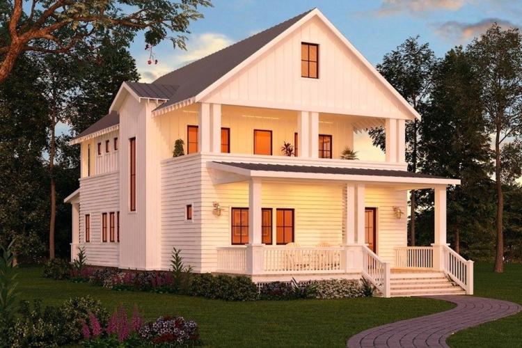 Двухэтажные дома с балконом - проекты и фото