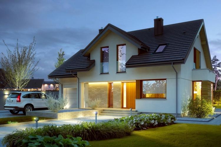 Двухэтажные дома с мансардой - проекты и фото