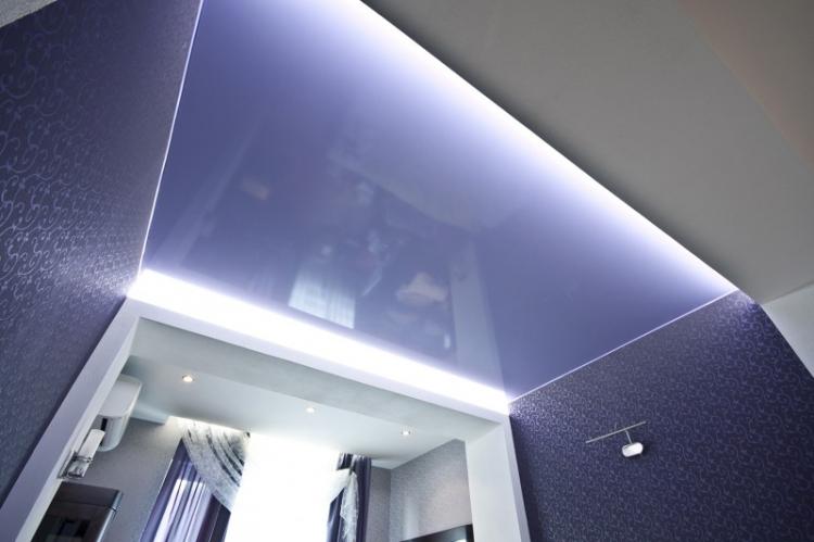 Скрытая подсветка - Освещение и подсветка двухуровневого натяжного потолка