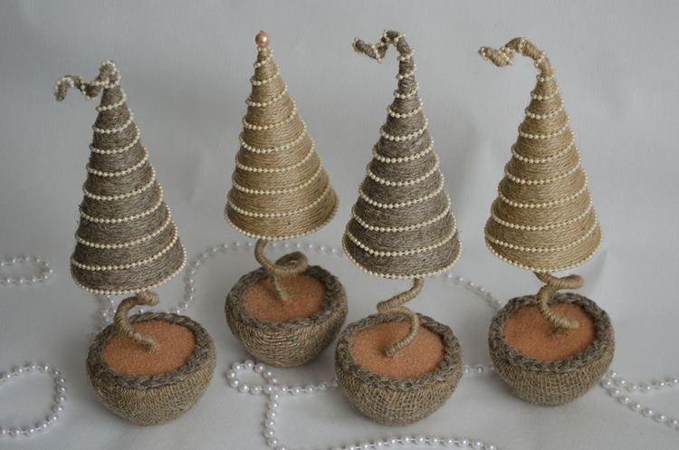 Елка из ниток своими руками - фото и идеи