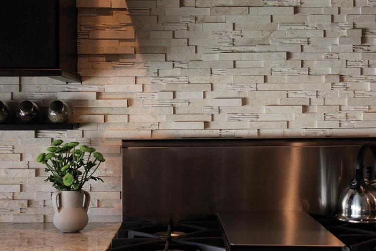 Фартук на кухне из искусственного камня