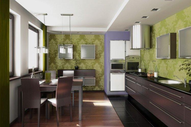 Фисташковый с коричневым - Сочетание цветов в интерьере