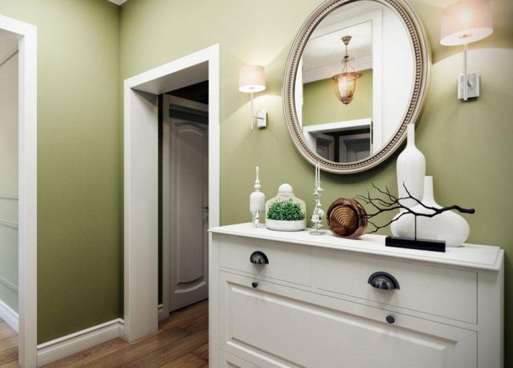 Фисташковый цвет в прихожей - дизайн фото