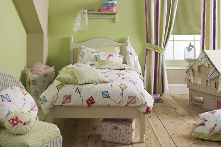 Фисташковый цвет в детской комнате - дизайн фото