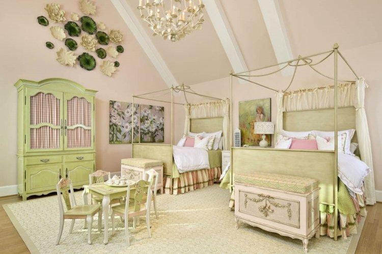 Фисташковый цвет в детской комнате - дизайн фото