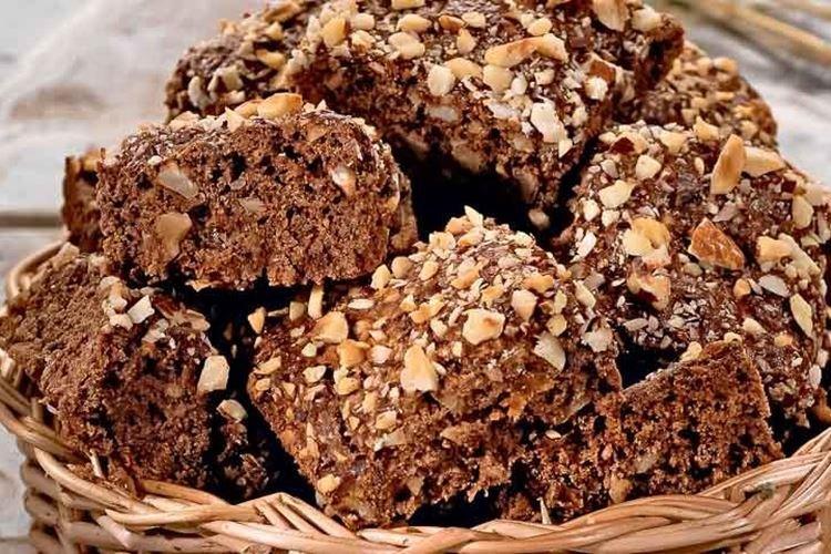 Шоколадное печенье с орехами, курагой и шоколадом