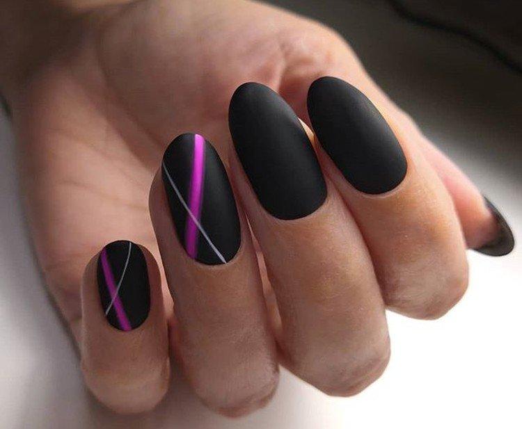Черный маникюр – фото и красивые идеи
