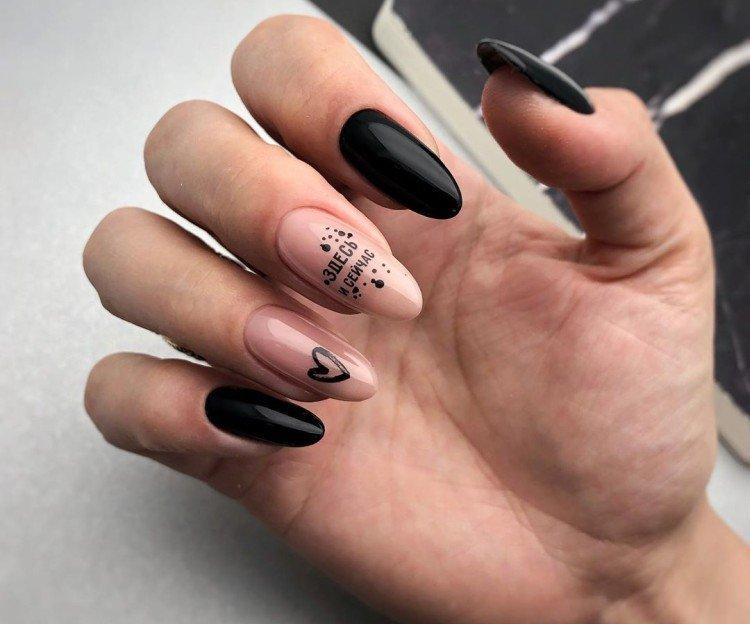 Черный маникюр – фото и красивые идеи