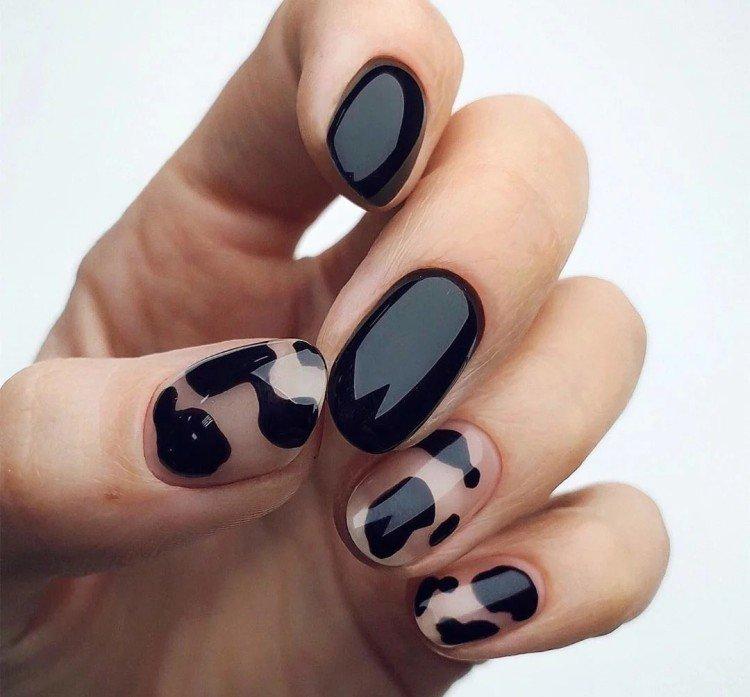 Черный маникюр – фото и красивые идеи