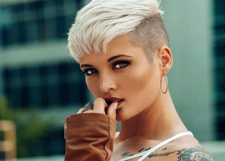 Смелая пикси с бритыми висками