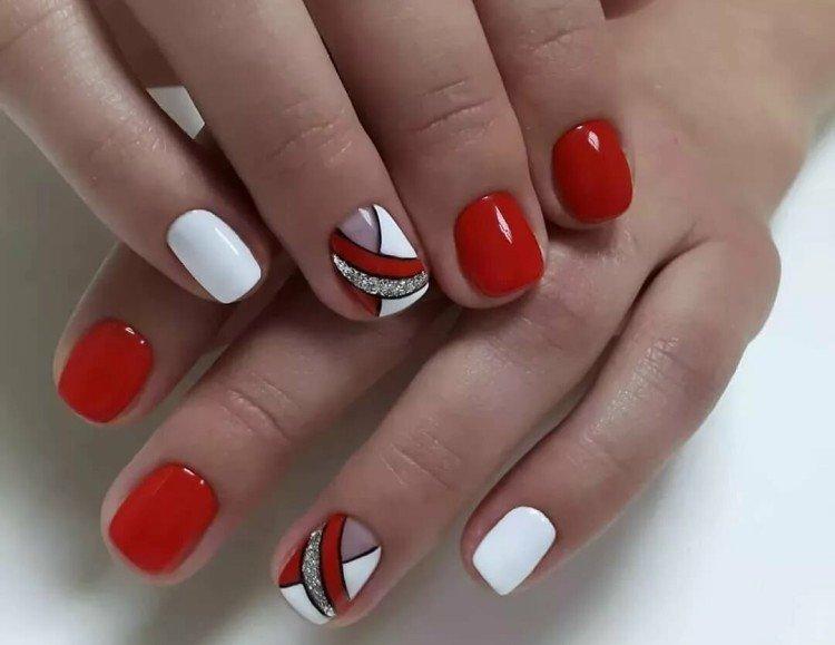 Красный маникюр – фото и красивые идеи