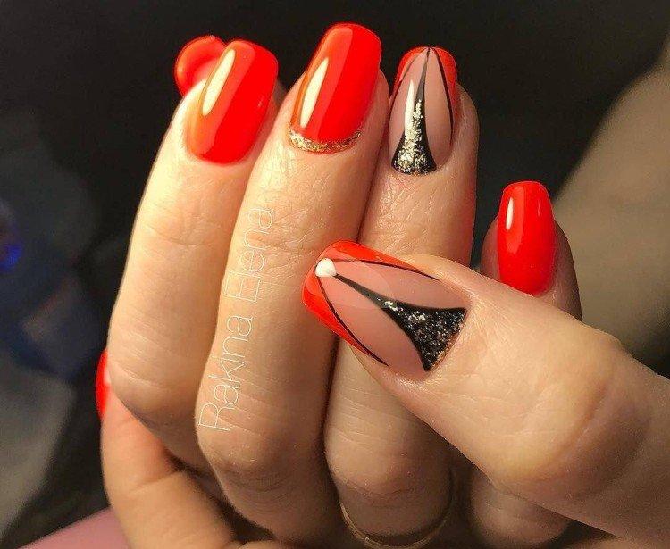 Красный маникюр – фото и красивые идеи