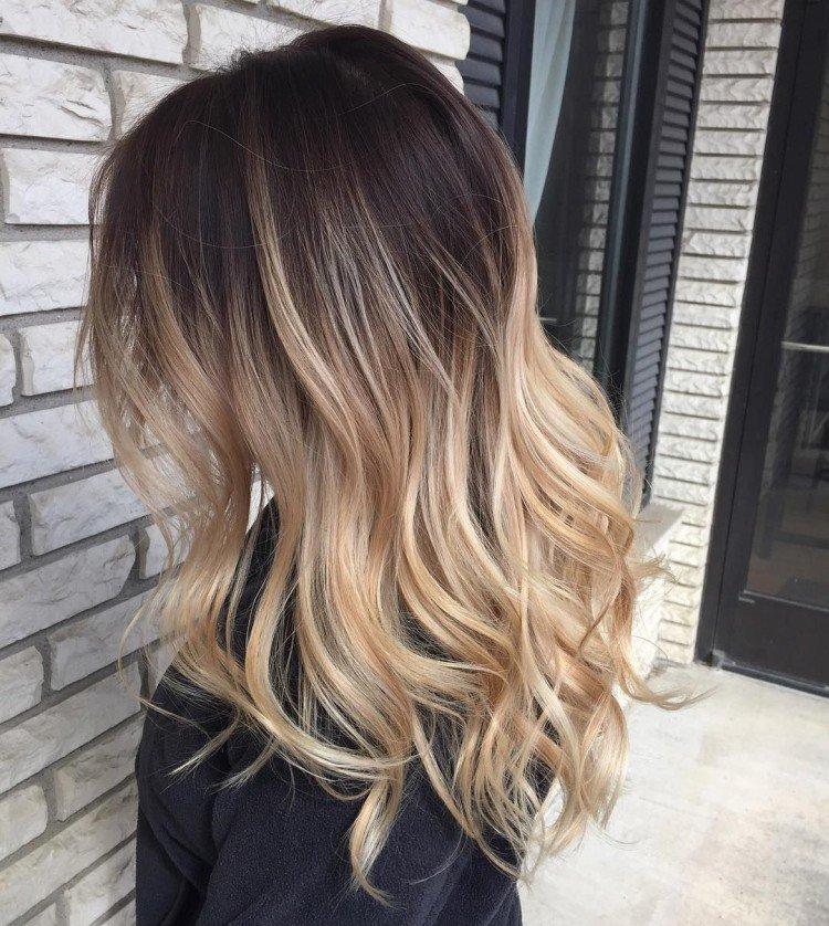 Окрашивание балаяж – фото примеров