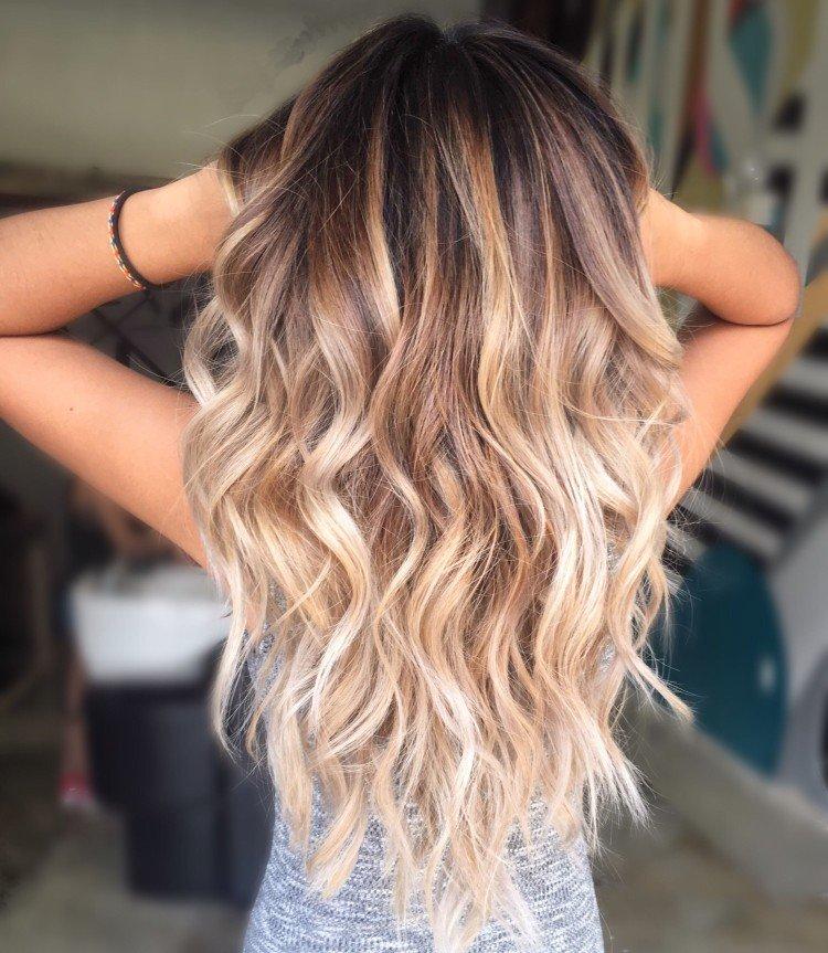 Окрашивание балаяж – фото примеров