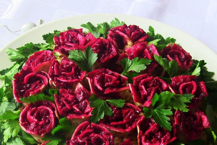 Рыбный салат «Праздничный букет»