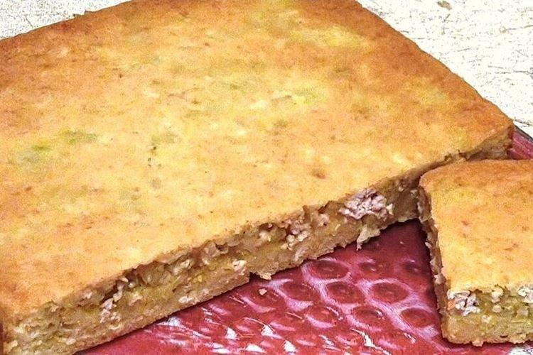 Пирог с фаршем и кабачками