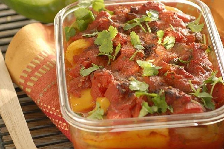 Овощная запеканка в томатах