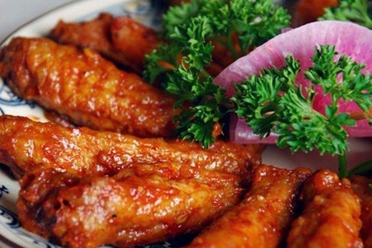 Куриные крылышки с аджикой