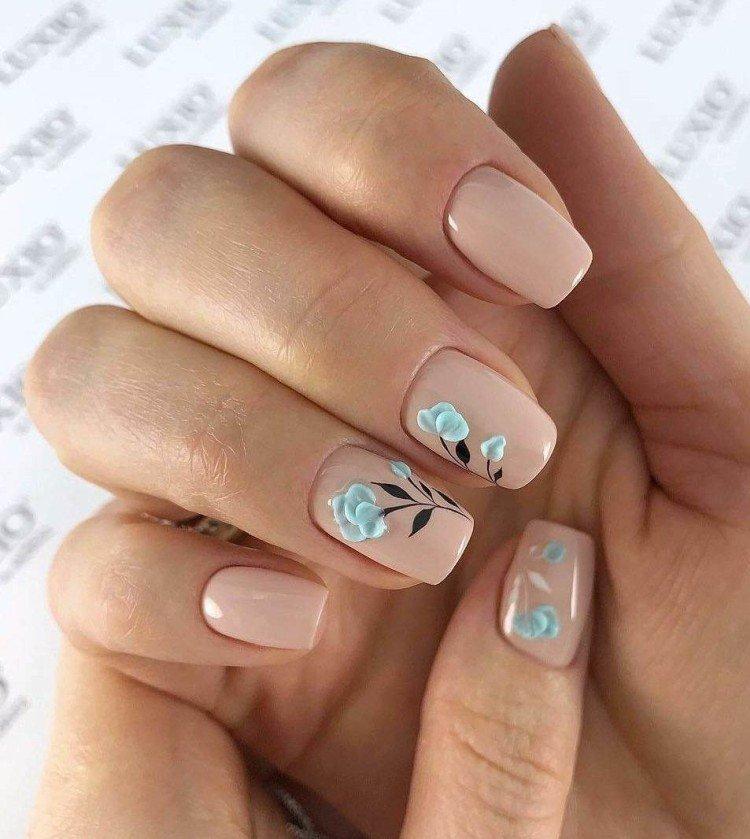 Бежевый маникюр - фото и идеи