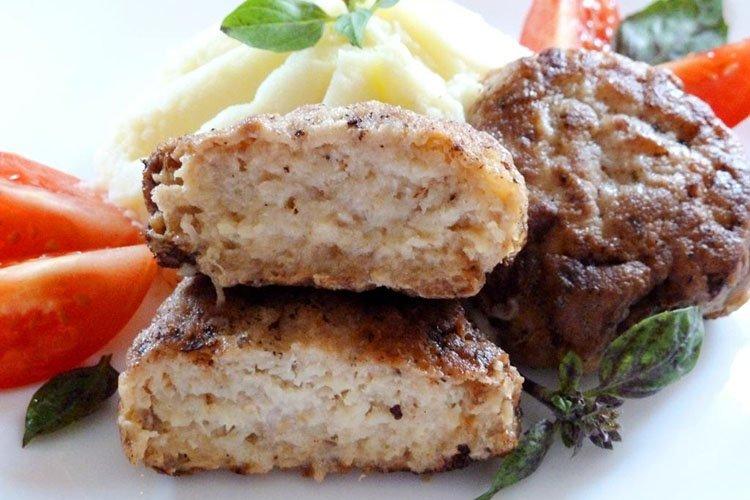 Рыбно-овощные котлеты из филе минтая