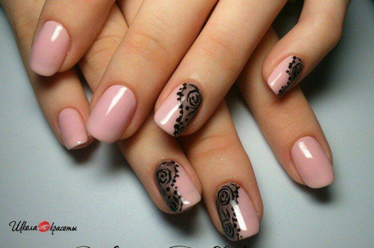 Розовый маникюр - фото и идеи
