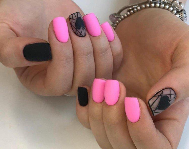 Розовый маникюр - фото и идеи