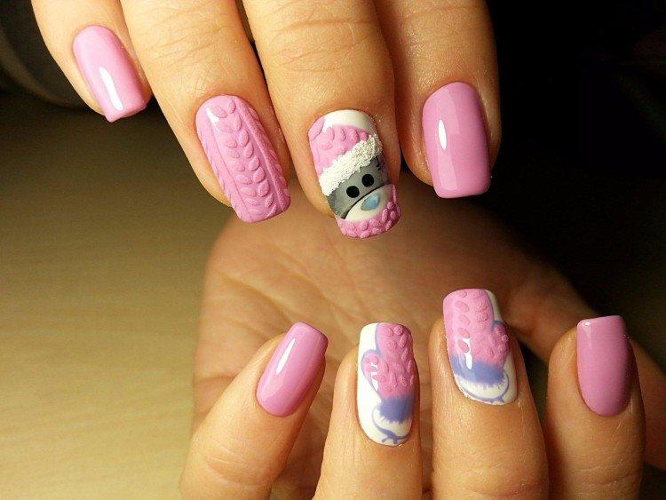 Розовый маникюр - фото и идеи