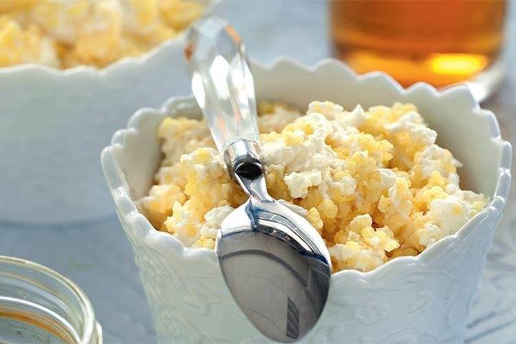 Пшенная каша с творогом