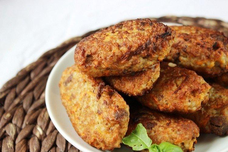 Печеночные котлеты с овсянкой