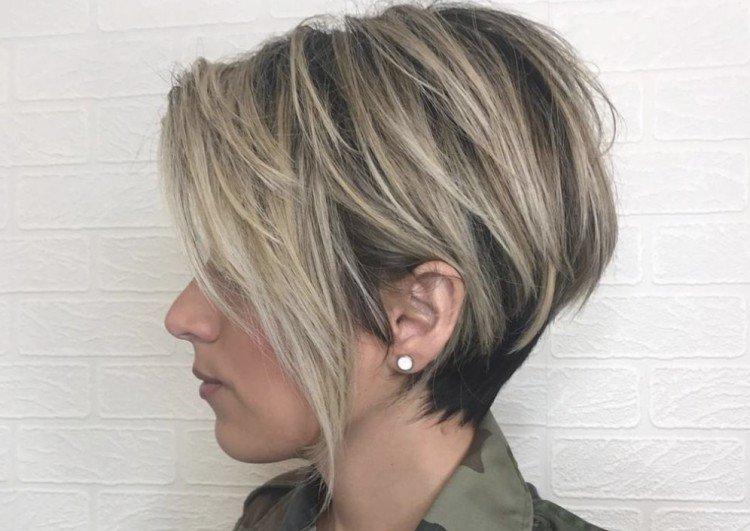 Балаяж на короткие русые волосы