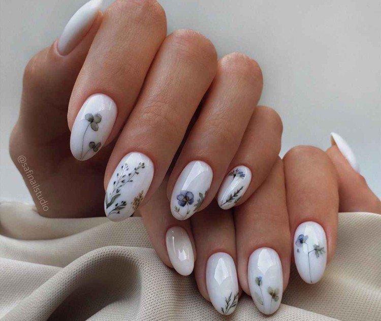 Молочный маникюр - фото и идеи