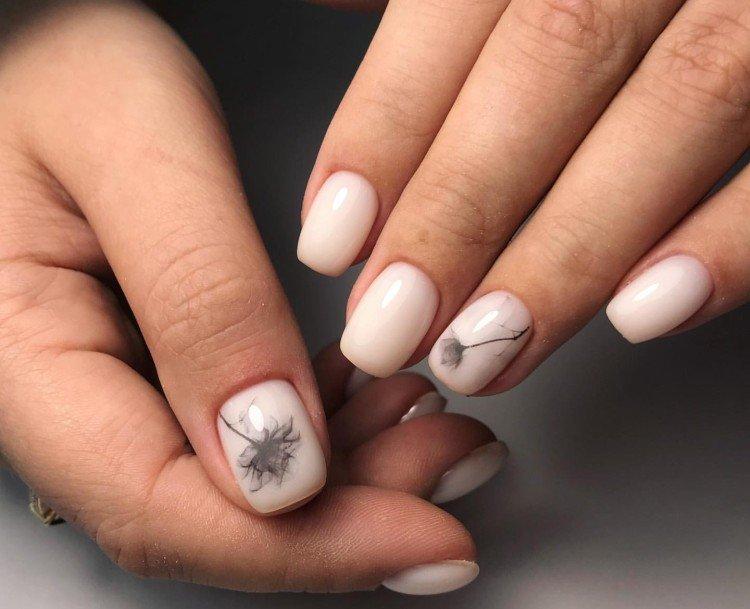 Молочный маникюр - фото и идеи