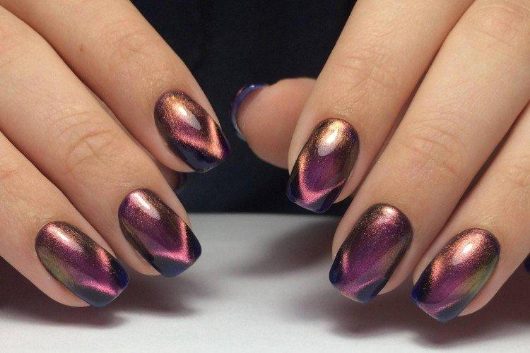 Маникюр «кошачий глаз» - фото и идеи