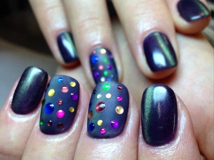 Маникюр «кошачий глаз» - фото и идеи