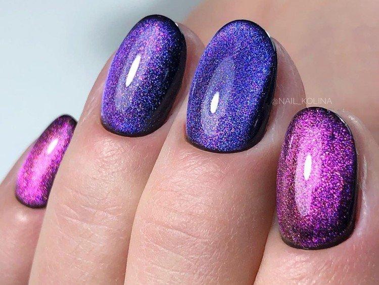 Маникюр «кошачий глаз» - фото и идеи