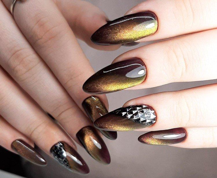 Маникюр «кошачий глаз» - фото и идеи