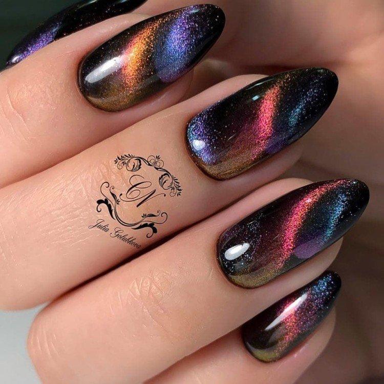 Маникюр «кошачий глаз» - фото и идеи