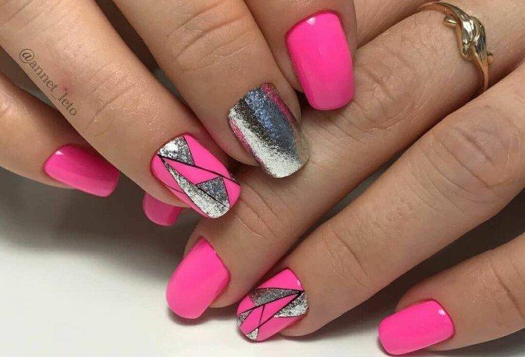 Маникюр с блестками - фото и идеи