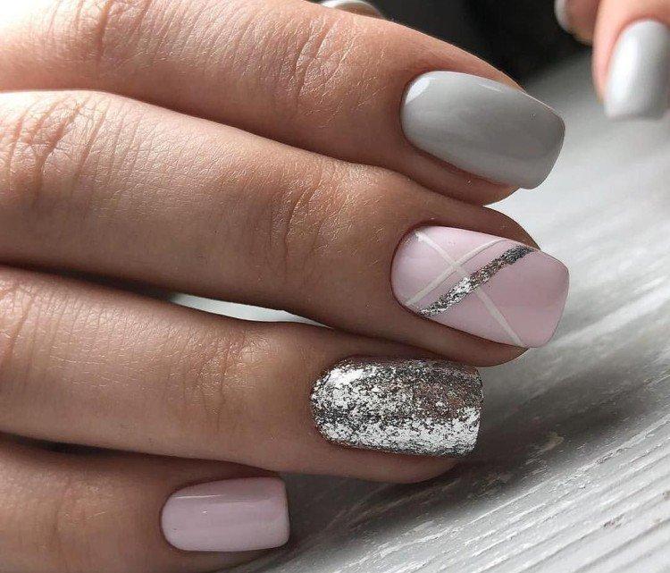 Маникюр с блестками - фото и идеи