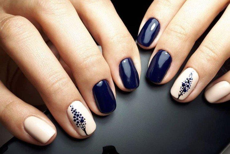 Темный маникюр - фото и идеи