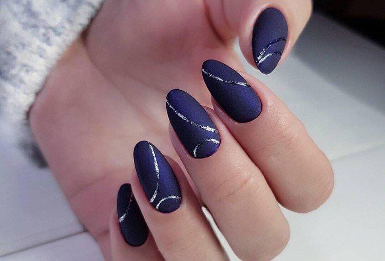 Темный маникюр - фото и идеи