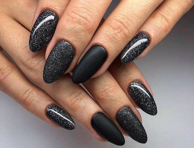 Темный маникюр - фото и идеи