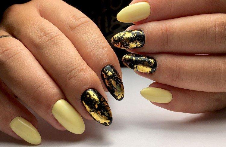 Маникюр с фольгой - фото и идеи