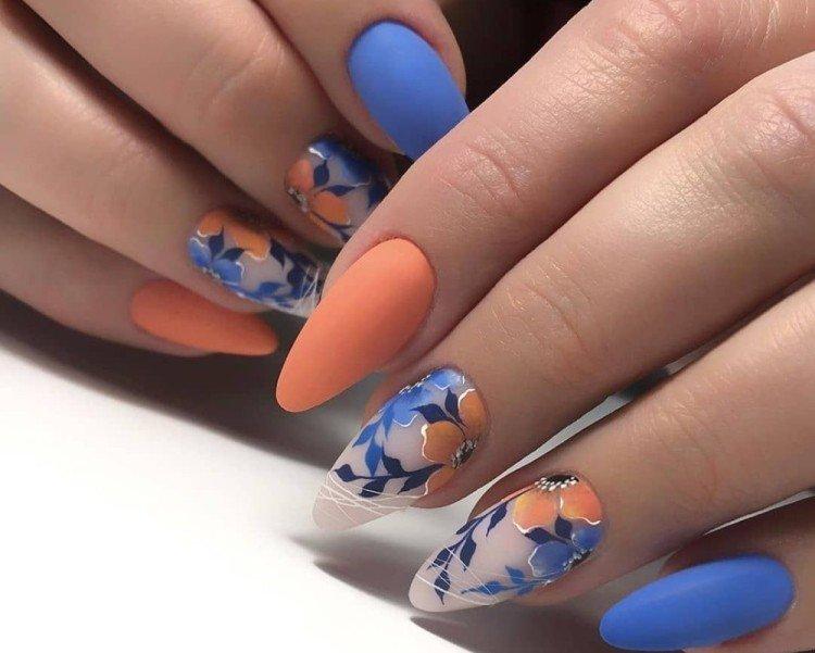 Рисунки на длинные ногти