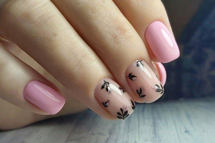 Рисунки на короткие ногти