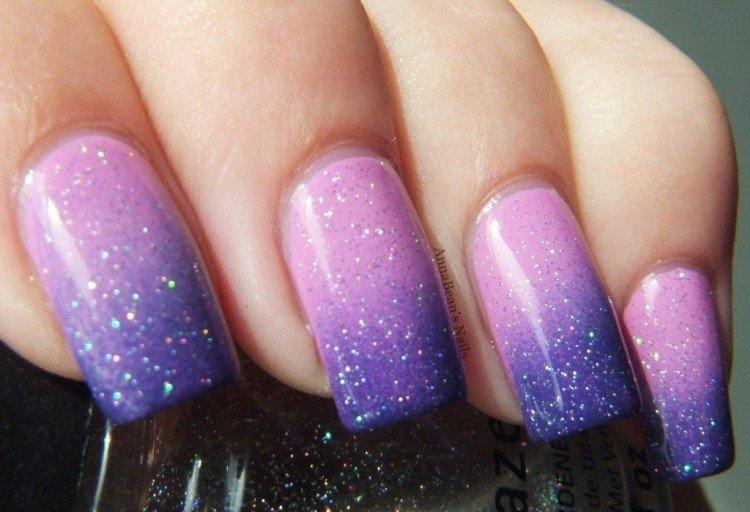 Дизайн ногтей с блестками