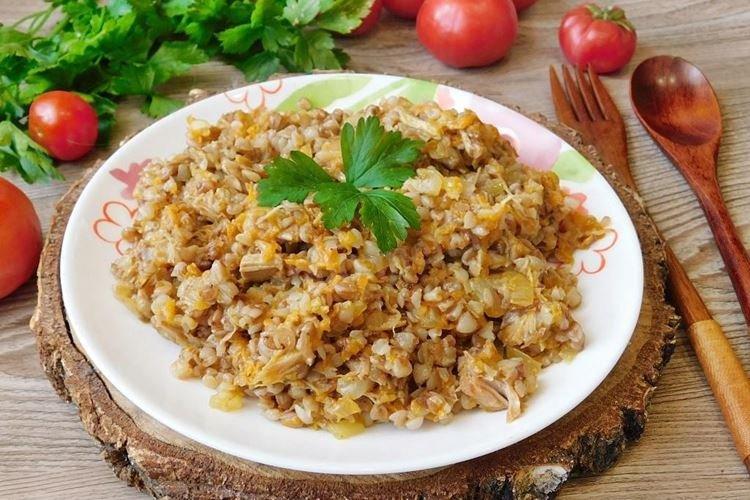 Тушенка из свинины с гречкой